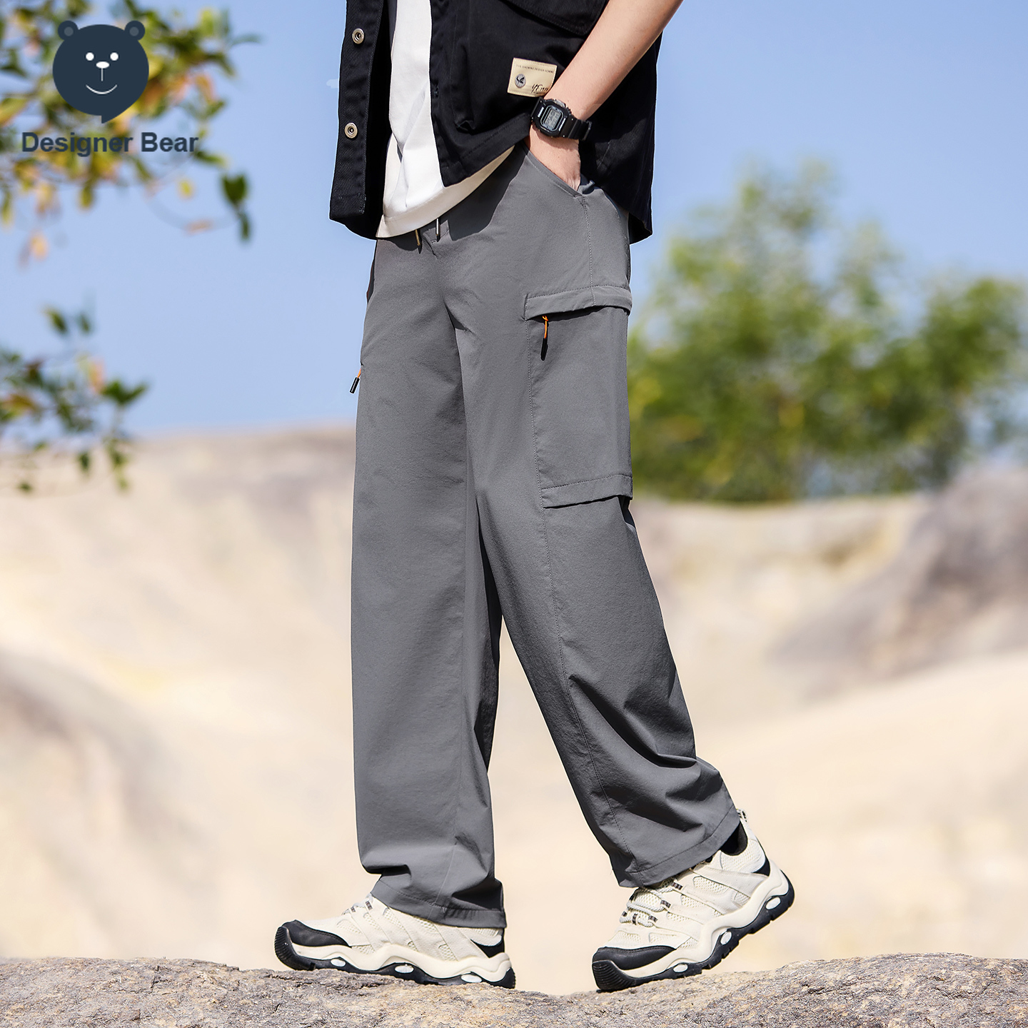 Brand Clothing Men's Cargo Pan - Summer Clothing Design ulasan dan harga