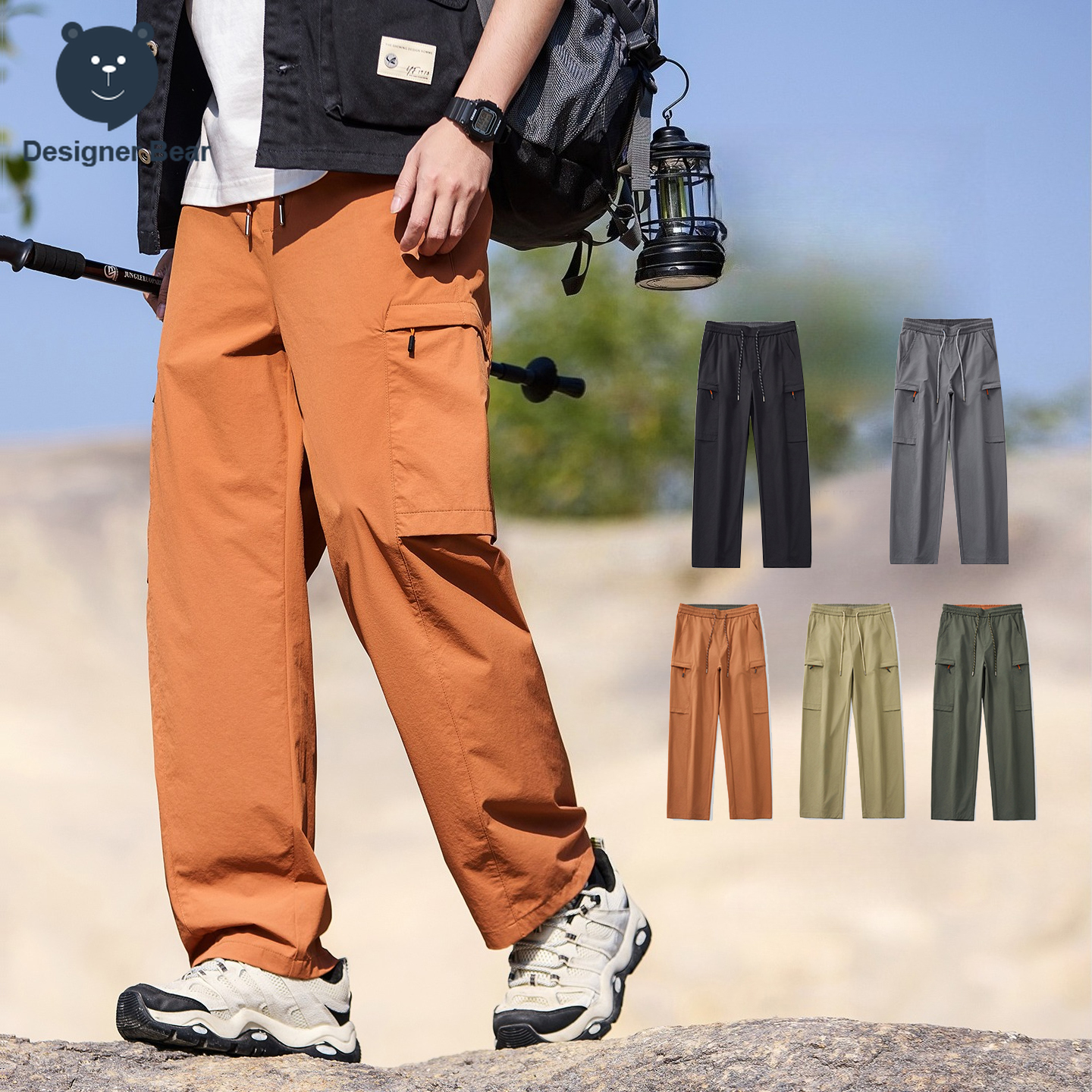 Brand Clothing Men's Cargo Pan - Summer Clothing Design ulasan dan harga