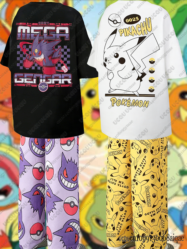 2026 Anime Pikachu&Gengar Summ - Summer Clothing For Women ulasan dan harga