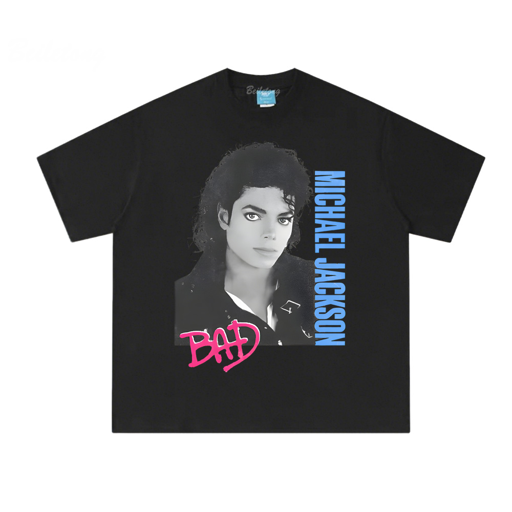 2026Michael Jackson Bad White  - Summer Clothing Websites ulasan dan harga