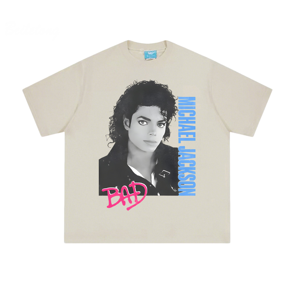 2026Michael Jackson Bad White  - Summer Clothing Websites ulasan dan harga