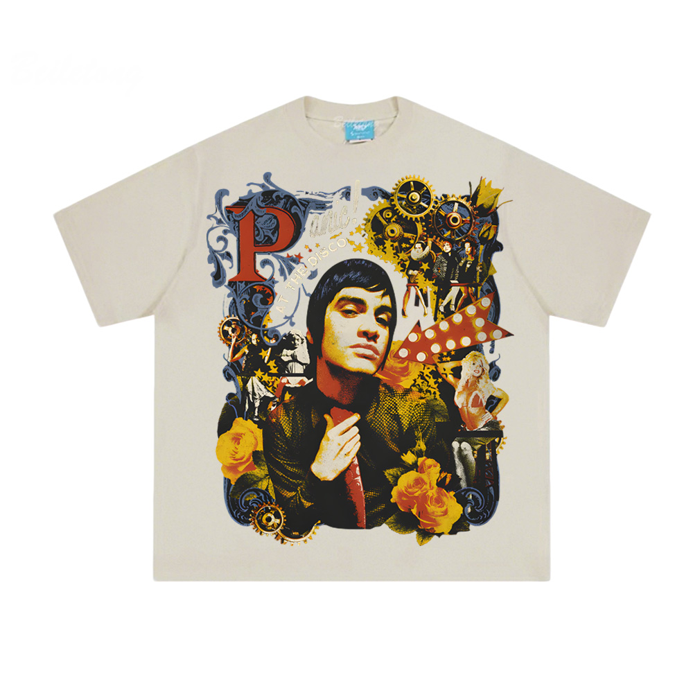 COLLAGE PHOTO TEE Panic! At Th - Summer Clothing Websites ulasan dan harga